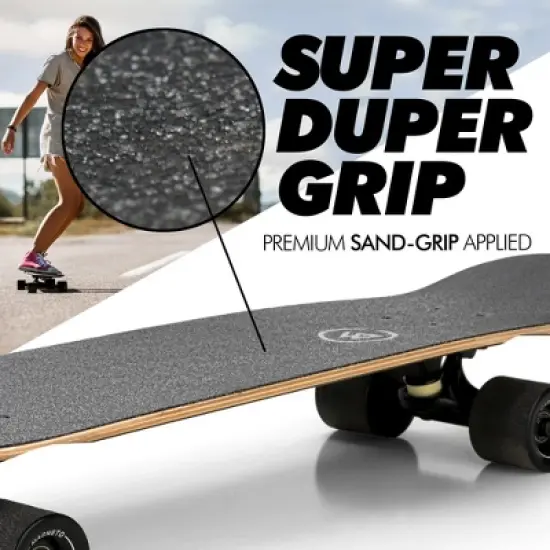 Magneto Complete Skateboard | 27.5" x 7.5", Canadian Maple Double Kick Concave Deck | For Beginners, Teens & Adults (Tiki) image {1}