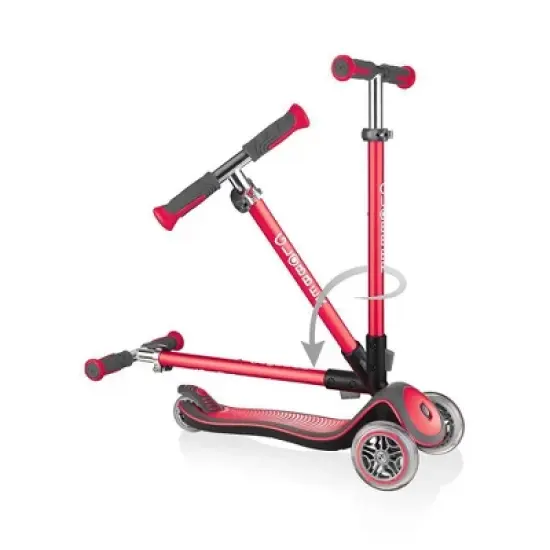 Globber Elite Deluxe Kick Scooter - Red image {2}
