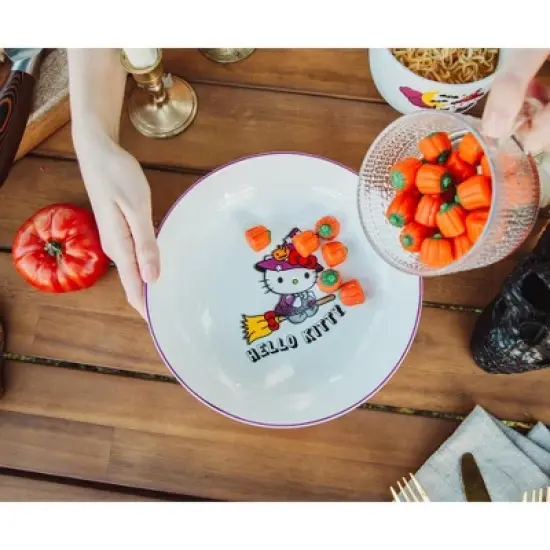 Silver Buffalo Sanrio Hello Kitty Witch 9-Inch Ceramic Coupe Dinner Bowl image {2}