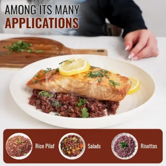 Straight from France French Red Rice, Similar to Brown Rice & Italian Farro, Ideal in Rice Pilaf, Soups, Alongside Grilled Meats 30 Oz image {3}