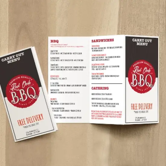 Avery Printable Tri-Fold Brochures with Mailing Seals, 8.5" x 11", Matte White, 100 Blank Brochure Paper for Inkjet Printers (8324) image {2}