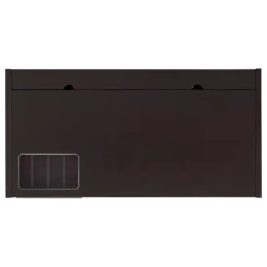 Halston 3 Drawer Office Desk Cappuccino - Coaster image {7}