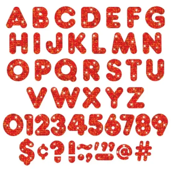 TREND Red Sparkle 4" Casual UC Ready Letters&reg; image {2}