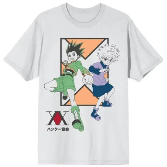 Hunter X Hunter Gon Freecss And Killua Men's Short Sleeve Shirt & Sleep Shorts Set image {1}