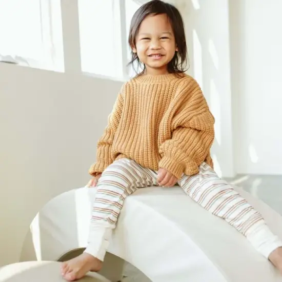 Goumikids Toddler Organic Cotton Chunky Knit Sweater image {3}
