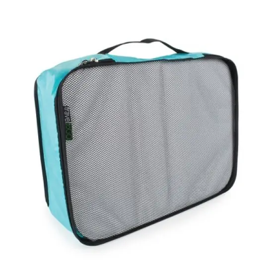 Design Imports 4 Pc Travel Organizer Cube Set Blue image {4}