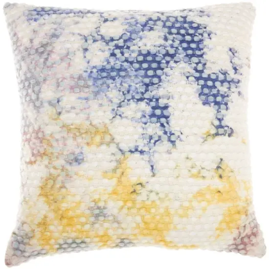 22"x22" Oversize Life Styles Hand Stitched Tie Dyed Square Throw Pillow - Mina Victory image {1}
