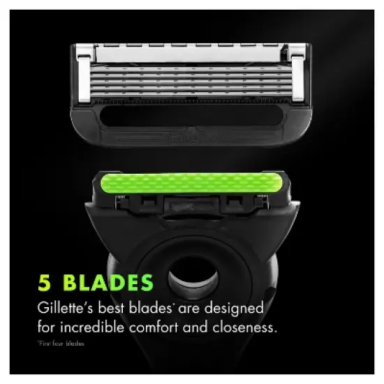 Gillette Labs Exfoliating Bar Razor + 2 Razor Blade Refills & Premium Magnetic Stand image {5}