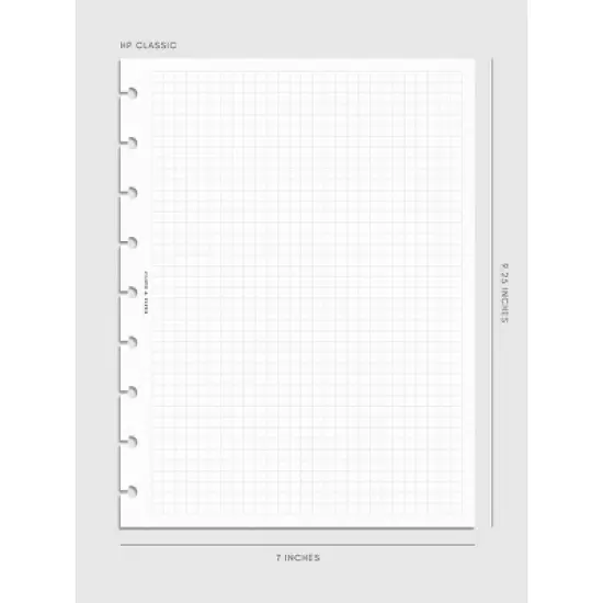Graph Note Planner Inserts | Cloth & Paper image {9}