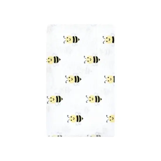 Hudson Baby Infant Girl Cotton Flannel Burp Cloths, Daisy Bee, One Size image {2}