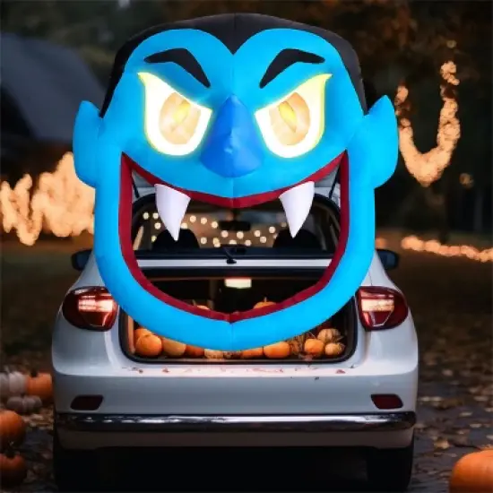 Joyfy 4.5 FT Halloween Inflatable Outdoor Decorations, Inflatable Scary Vampire with LEDs for Trunk or Treat Car Decorations, Outside Yard Lawn Decor image {3}