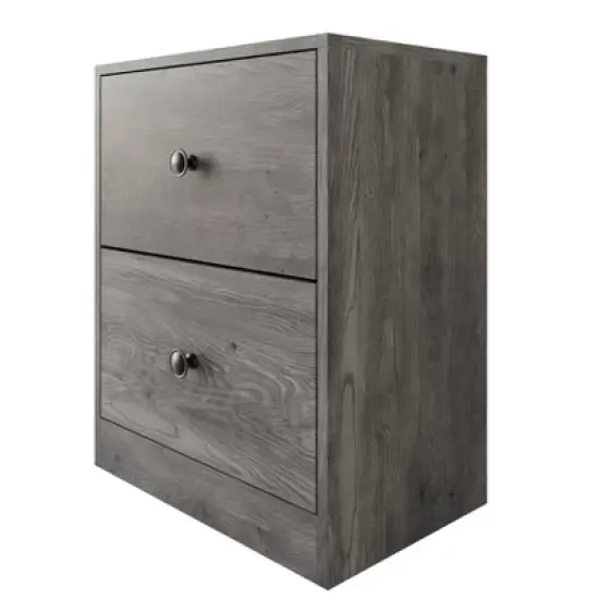 Home Design Sara Panel Bed with 2 Nightstands Gray image {4}