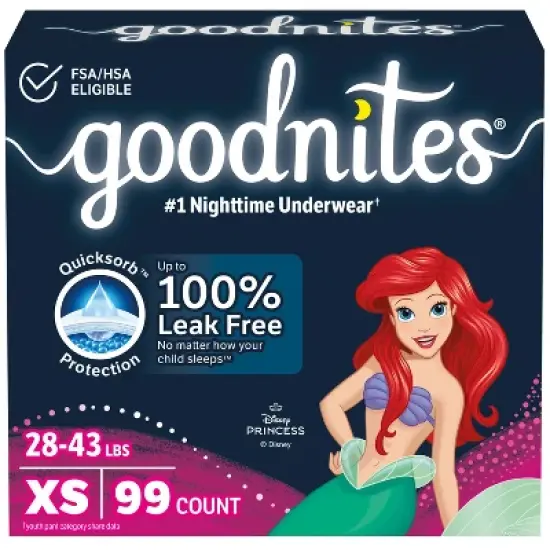 GoodNites Briefs Econ+ Pack -XS - Girl - 99ct image {11}