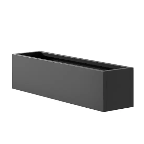 36*10*10 inch Large Metal Rectangular Planter with Drainage Holes for Indoor/Outdoor Use, Perfect for Tall Plants image {4}
