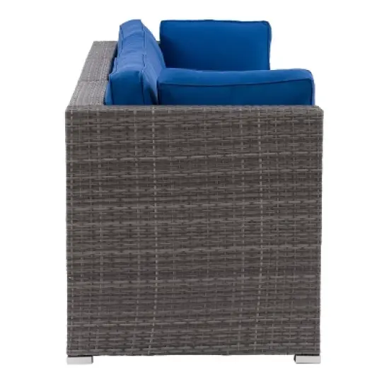 Parksville 3pc Patio Sectional Set - Gray - CorLiving image {3}