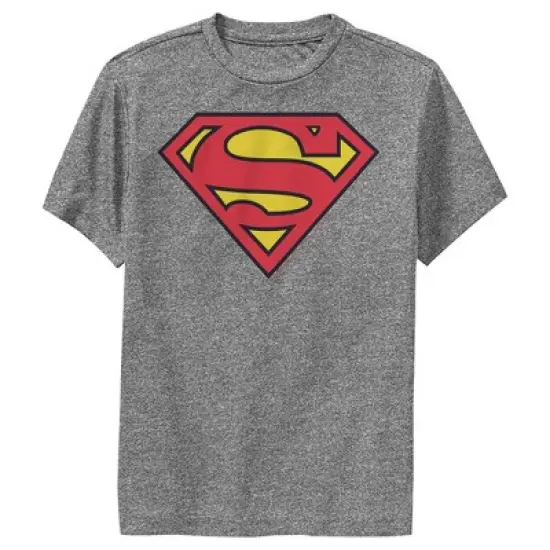 Boy's Superman Classic Logo Performance Tee image {3}