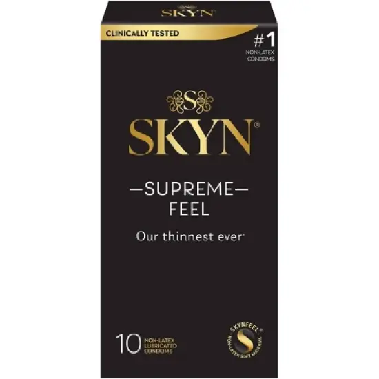 SKYN Supreme Non-Latex Lubricated Condoms - 10ct image {14}