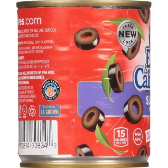 Early California Sliced Ripe Olives - 3.8oz image {4}