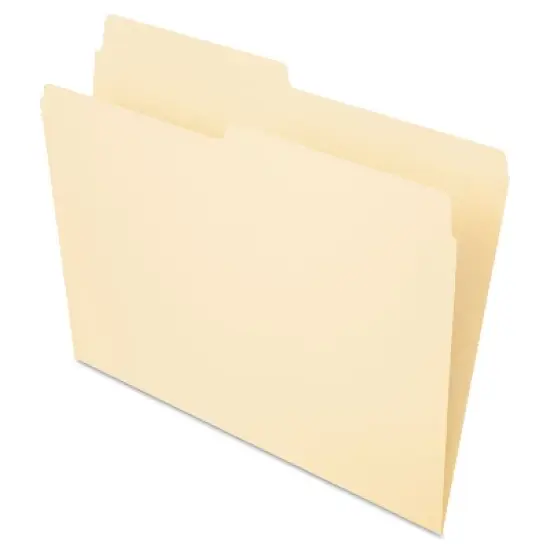 Pendaflex Essentials File Folders 1/2 Cut Top Tab Letter Manila 100/Box 75212 image {2}