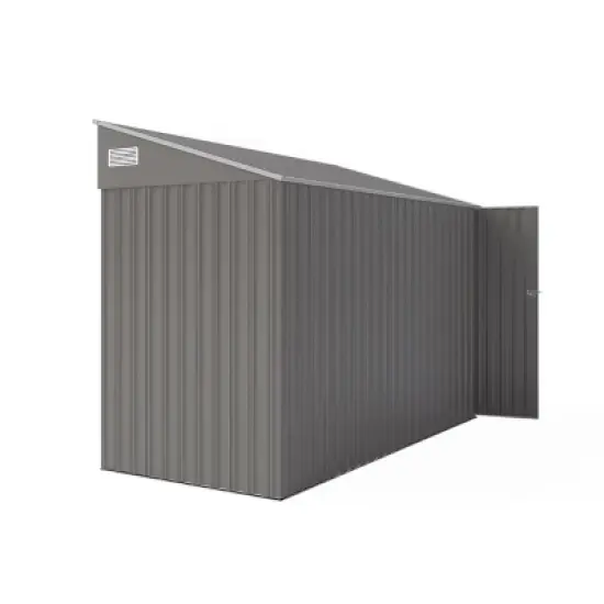 4x8FT Metal Storage Shed with Hinged Side Door, Ventilation, Waterproof Roof, and Durable Frame for Multi-Scene Use - Coolbibila image {5}