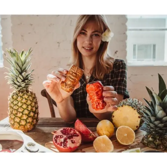 Beeline Creative Geeki Tikis Star Wars Millennium Falcon Punch Bowl Set With Mini Muglets image {3}