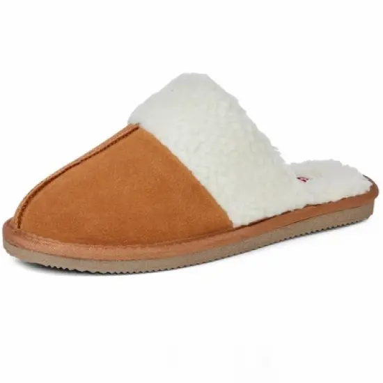 Alpine Swiss Lucy Womens Genuine Suede Memory Foam Scuff Slippers image {8}