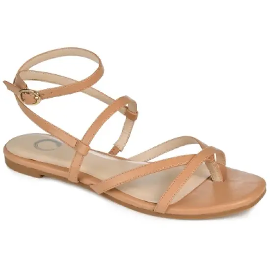 Journee Collection Womens Serissa Multi Strap Flat Sandals image {11}