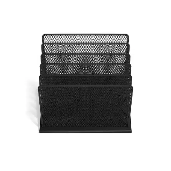 MyOfficeInnovations 5 Compartment Wire Mesh File Organizer 24402468 image {2}