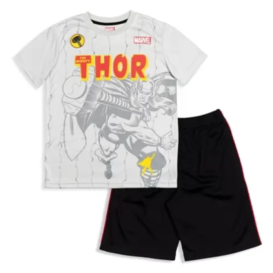 Marvel Avengers Black Panther T-Shirt Mesh Shorts Set image {9}