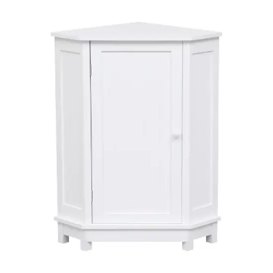 Contemporary Bathroom Triangle Storage Cabinet with Adjustable Shelves - ModernLuxe image {7}