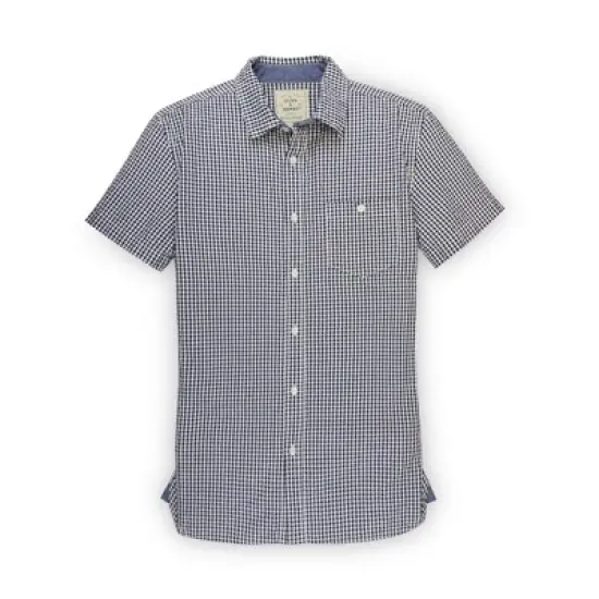 Hope & Henry Mens' Seersucker Short Sleeve Button Down Shirt image {3}