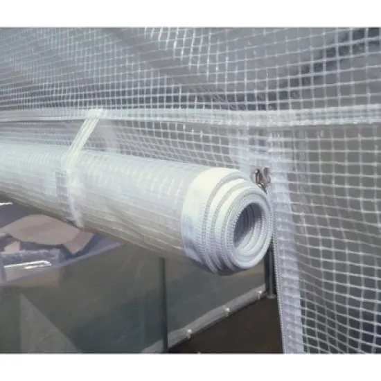 Spring Gardener Gable Enclosed UV Resistant Walk In Outdoor Garden Greenhouse with Screened Roll Up Windows and Fabric Cover image {3}