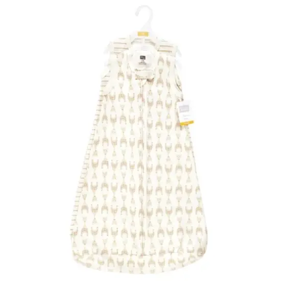Hudson Baby Unisex Baby Interlock Cotton Sleeveless Sleeping Bag, Neutral Giraffe image {1}