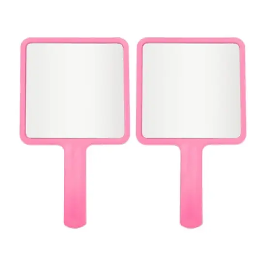 Unique Bargains Delicate Square Handheld Mirror 2 Pcs image {10}