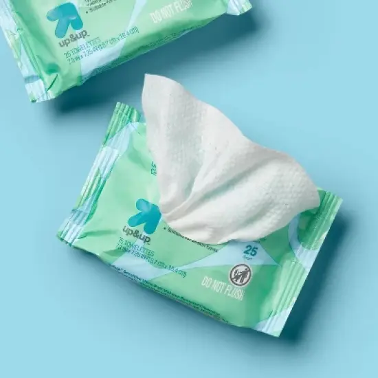 Sensitive Ultra-Soft Makeup Remover Cleansing Towelettes - Unscented - 50ct - up&up&trade; image {1}