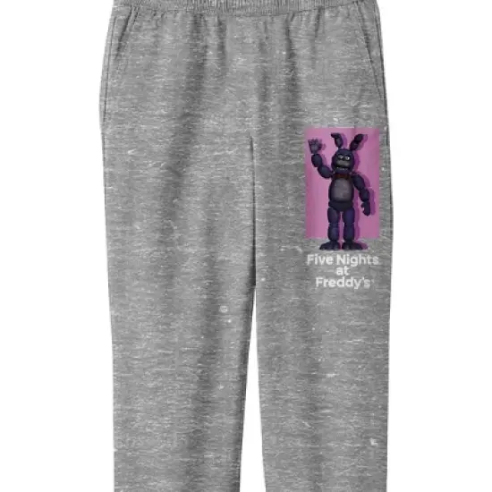 Five Nights At Freddy'S Bonnie with Purple Shadow Youth Boys Heather Athletic Pants image {1}