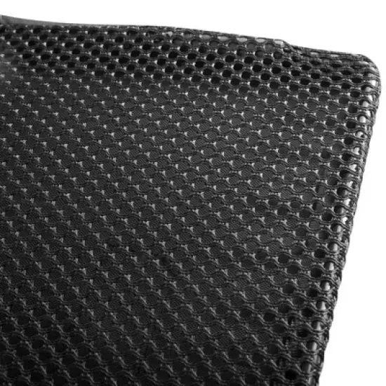 Mount-It! Under Desk Modesty Panel for Office Desks and Sit Stand Workstations | Mesh Organizer Pockets For Cables and Wires | 60 Inches Wide | Black image {4}