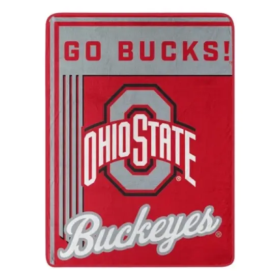 Sweet Home Collection NCAA Ohio State Buckeyes Microfiber Plush Throw Blanket image {6}
