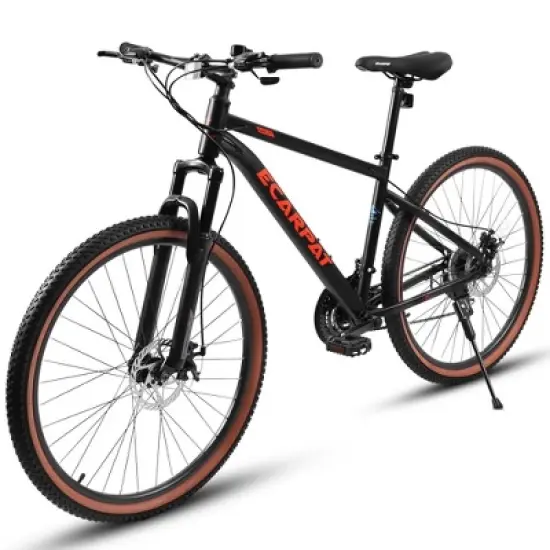RISOKEYS Mountain Bike,27.5 Inch Adults Bike Dual Full Suspension,Durable High Carbon Steel Frame,21-Speed Gear System for Commuting,Outdoor image {8}