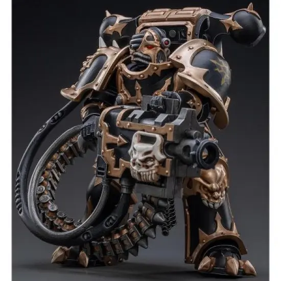 Marine 04 Black Legion Havocs 1/18 Scale | Warhammer 40K | Joy Toy Action figures image {2}