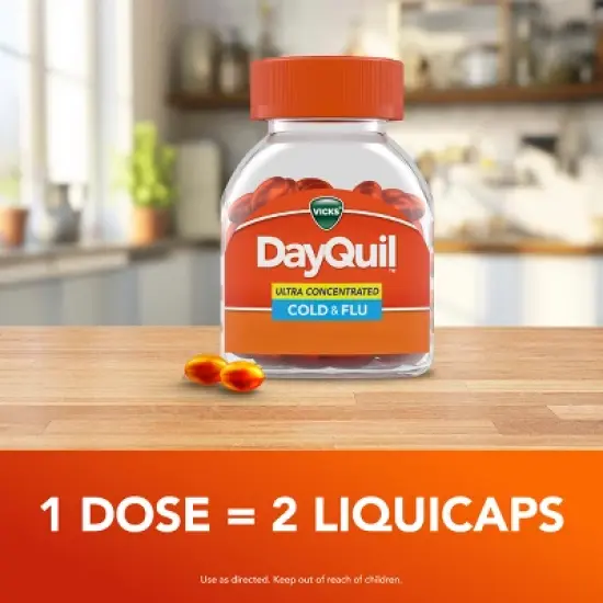 Vicks DayQuil Ultra Concentrated Cold & Flu Medicine Liquicaps - 48ct image {5}