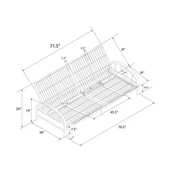 Full Ana Futon Frame - Room & Joy image {11}