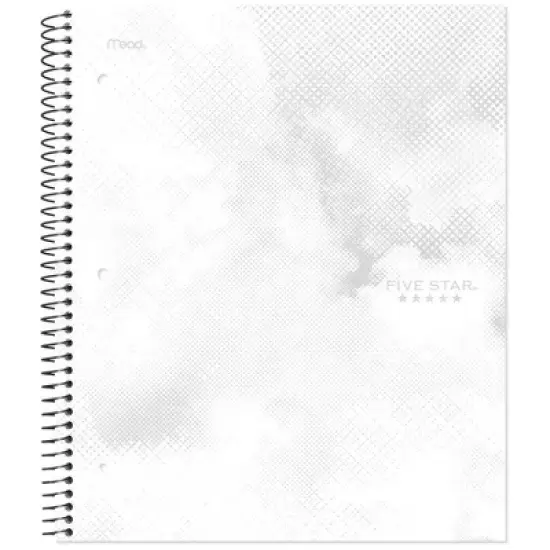 Five Star Active Subject Notebook 80ct White image {1}