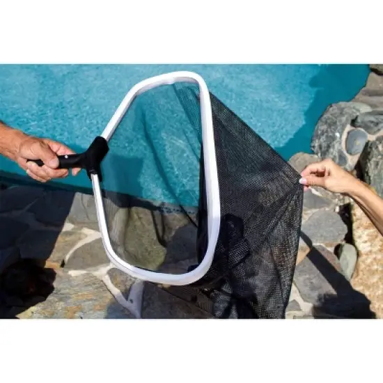 Poolmaster Heavy Duty Leaf Rake with Double Mesh Net image {6}