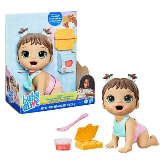 Baby Alive Lil Snacks Baby Doll - Brown Hair image {1}
