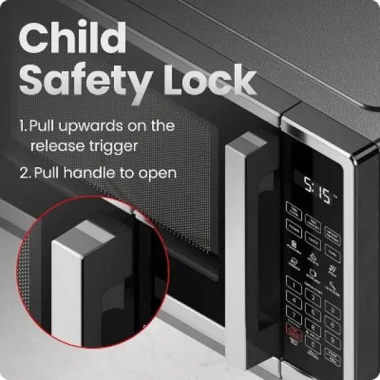 Chefman Countertop Microwave Oven - Stainless Steel image {6}