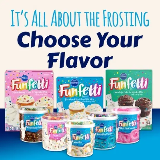 Pillsbury Funfetti Vanilla Flavored Frosting - 15.6oz image {8}