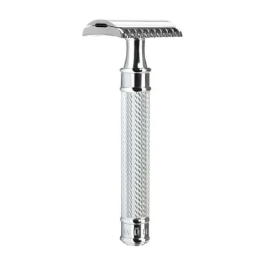 M&Uuml;HLE Traditional Large Chrome Safety Razor - Open Comb image {1}
