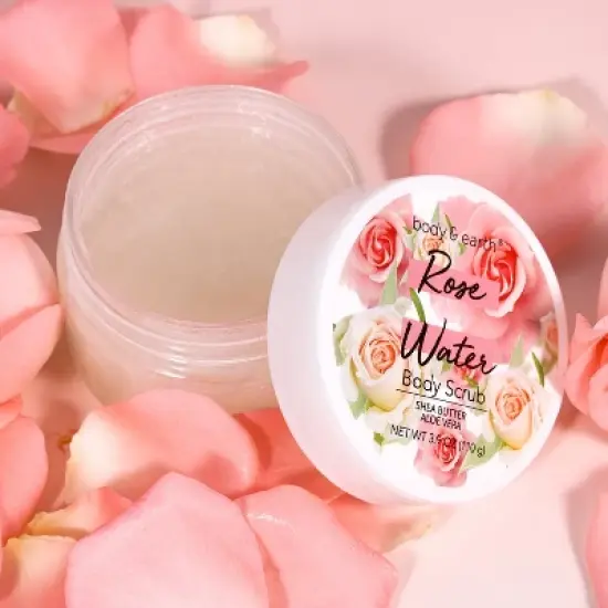 Body & Earth 3pc Rose Body Care Gift Set image {3}