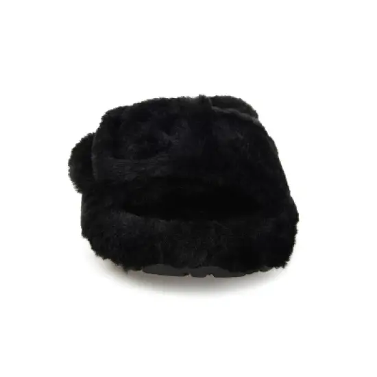 Journee Collection Women's Faux Fur Shadow Slipper image {5}
